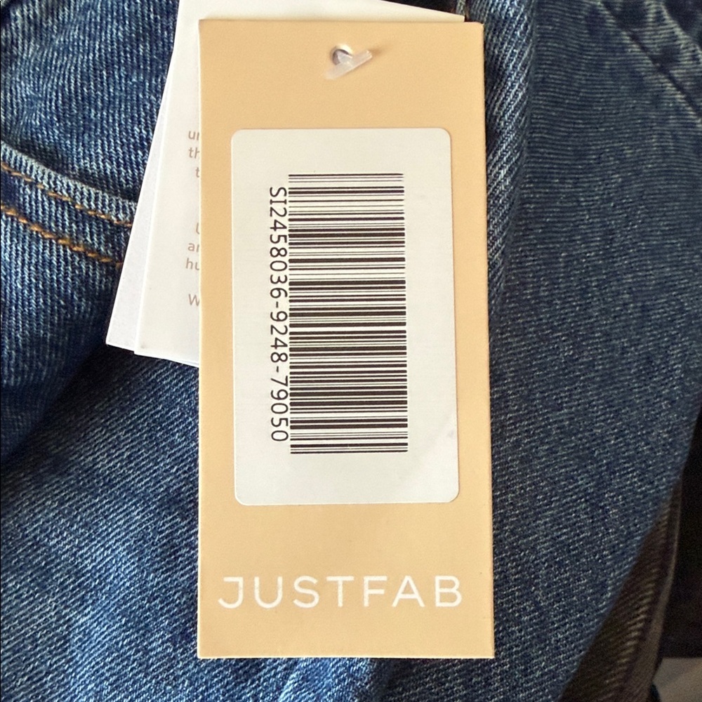 JustFab‎ Blue Denim Midi Skirt - Picture 5 of 5
